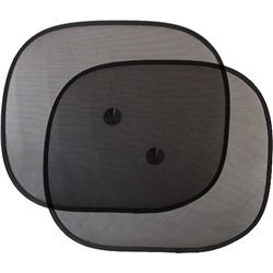 Шторки солнцезащитные на боковые стекла, 44х36 см, чёрный