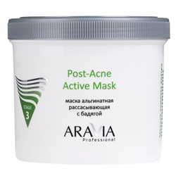 398838 ARAVIA Professional Альгинатная маска рассасывающая с бадягой Post-Acne Active Mask, 550 мл/8