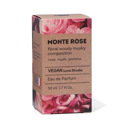 Парфюмерная вода жеская Vegan Love Studio Monte Rose, 50 мл (по мотивам Roses Musk (Montale)