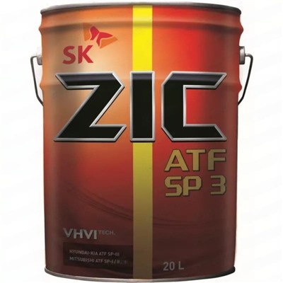 Масло трансмиссионное ZIC ATF SP 3, синтетическое, 20 л