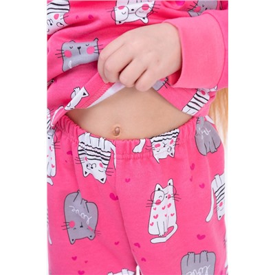 Пижама из футера двунитки с начесом для девочки Bonito