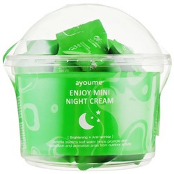 Крем для лица Ayoume Enjoy Mini Night Cream, ночной, 3 г, 200 шт