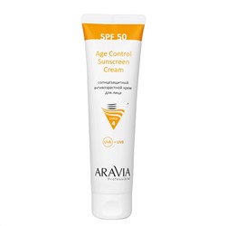 398835 ARAVIA Professional Солнцезащитный анти-возрастной крем для лица Age Control Sunscreen Cream SPF 50, 100 мл