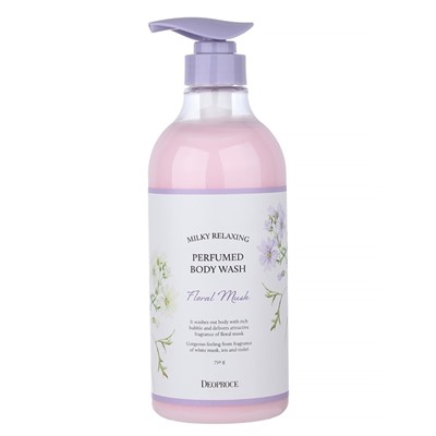 Гель для душа Deoproce Milky Relaxing Body Wash Floral Musk, 750 г