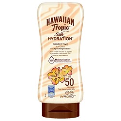 Hawaiian Tropic Silk Hydration Protective Sun Lotion LSF 50  Шелковый увлажняющий защитный лосьон для загара SPF 50 180мл