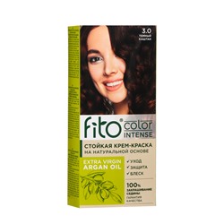 Стойкая крем-краска для волос Fito color intense тон 3.0 темный каштан, 115 мл