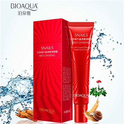 BIOAQUA, Крем для век антивозрастной "Красный женьшень и Улитка"  Snails&Red Ginseng, 20 гр