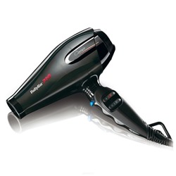 Фен Babyliss BAB6520RE PRO Caruso, 2400 Вт, 4 температурных режима, 2 насадки, черный