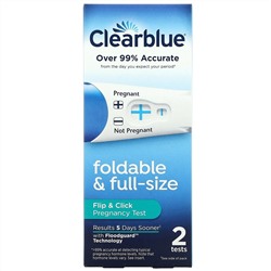 Clear Blue, Тест на беременность Flip & Click, 2 теста
