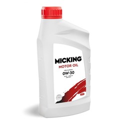 Масло моторное Micking Motor Oil EVO1, 0W-30 API SP ACEA C2, синтетическое, 1 л