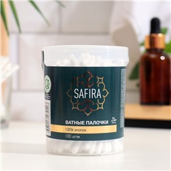 Ватные палочки SAFIRA Halal, в стакане, 100 шт