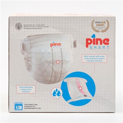 Подгузники детские умные Pine Smart 6 Ekstra Large, 16+ кг, 16 шт.