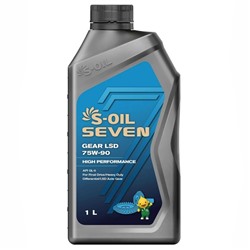 Автомобильное масло S-OIL 7 GEAR LSD 75w-90, 1 л